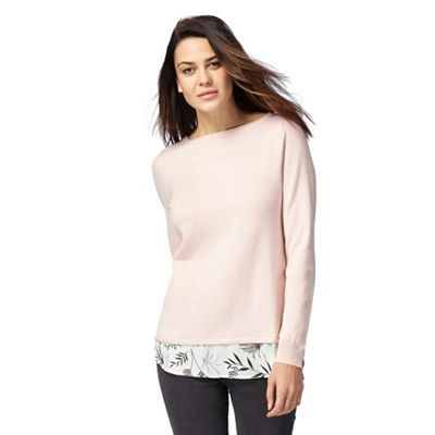 The Collection Pale pink 2-in-1 jumper